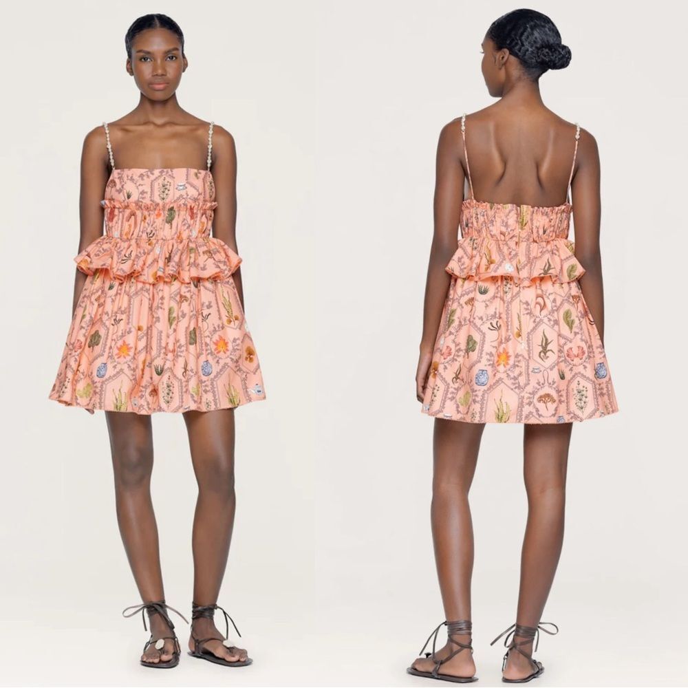 NEW Agua Bendita SALVADOR ENCAJE MINI DRESS Large (e)